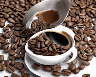 a cup of coffee with a spoon and a spoon in it