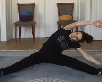 woman in a yoga pose