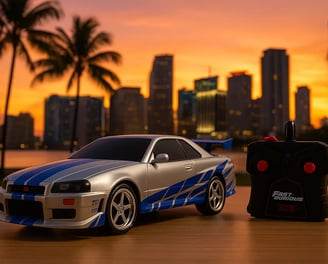 Jada Toys Fast & Furious Nissan Skyline GT-R  en ciudad