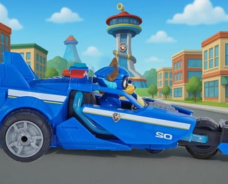 Carro a RC de Paw Patrol en ciudad