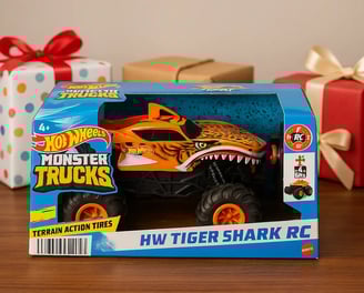 Monster Trucks Tiger Shark en empaque