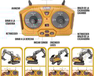 Control remoto de excavadora Nasjac