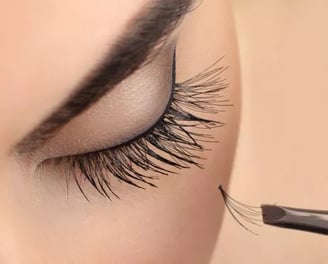 a woman's eyelashes are the most important parts