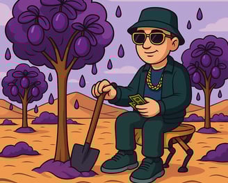 Aufforstungsprojekt der Hustensaft Jüngling Forest & Climate Division in einer ariden Region.