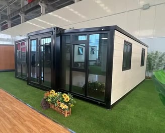 Glass Front Expandable Container House