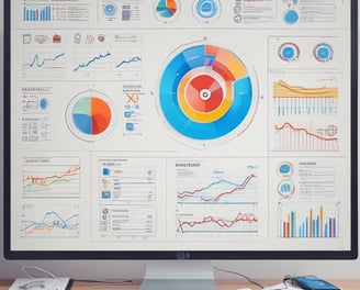 Whiteboard showcasing Digital marketing ideas and charts - Social media content - Local SEO