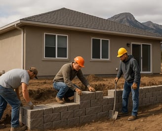 retaining walls castle rock, co