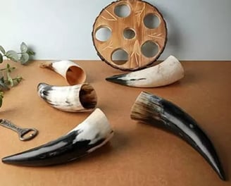 please create drinking horn image