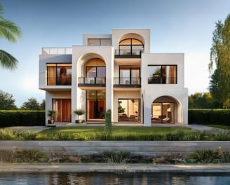Layout of luxury apartments in Jirian