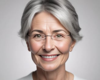 woman in black blazer with brown hair