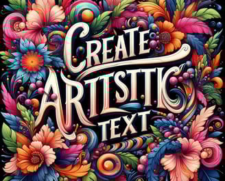 Creat Artistic Text Design