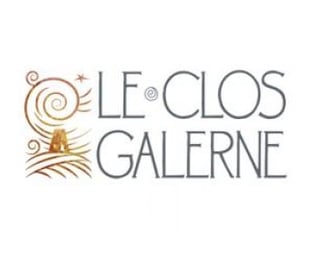 a logo for le clos gallery