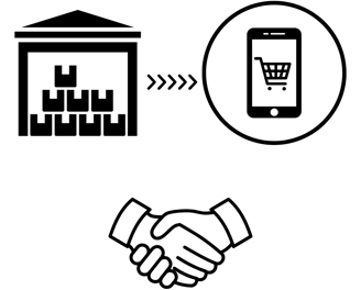 Bridging wholesale sellers and customers