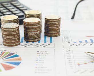 a calculator and a calculator on a table