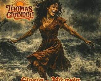 Mockup de la portada del EP “Gloria – Micaela” adaptada para plataformas digitales como Spotify