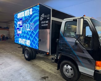 Side View Finished LED Truck