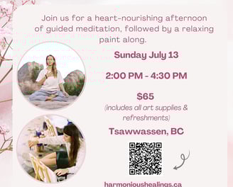 Art therapy, retreat painting, bloom from within paint party
