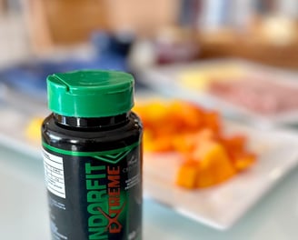 a bottle of energy drink on a table