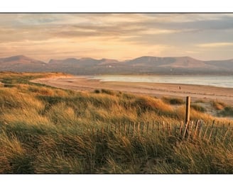 View of Snowdonia National Park mountains, Wales, photograph by Philip Preston.