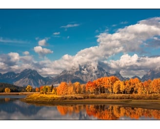 Oxbow Bend, Grand Teton National Park, Wyoming, photograph by Philip Preston.