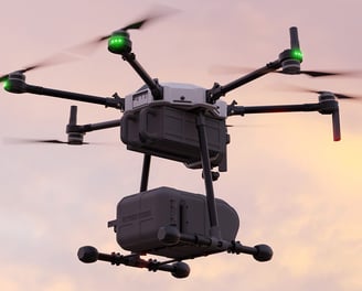 Drone carrying payload