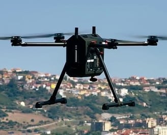 drone in the sky monitoring