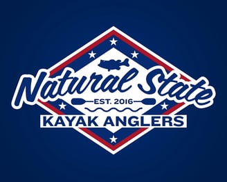 logo for natural state kayak anglers