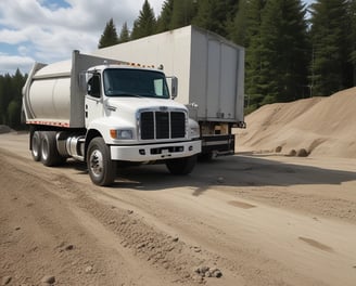 a truck with a tankless water tank on it