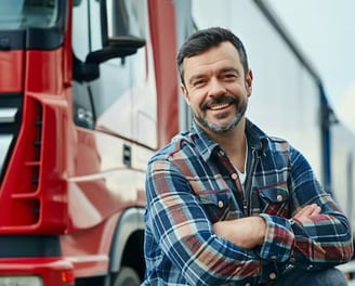 ⁠Rekrutacja kierowców zawodowych – kierowca ciężarówki gotowy do pracy