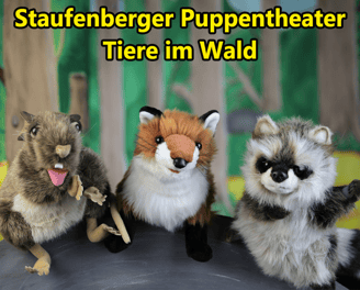 Tiere im Wald Plakat