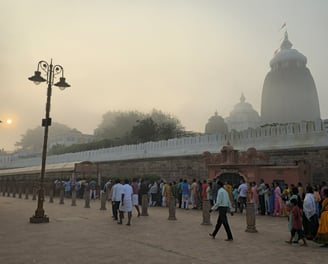 Crowd at Puri Temple