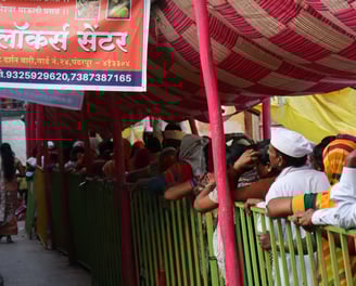 Charan darshan queue