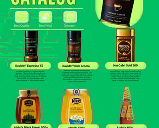 Coffee Products (Top Section) Davidoff Espresso 57 Alt Text: "Davidoff Espresso 57 Instant Coffee –