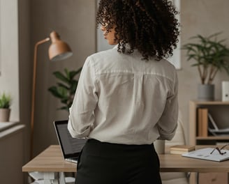 first time founder working in office space