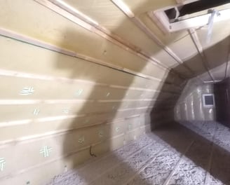 Apšiltintas stogo šlaitas