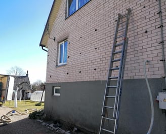 Apšiltinti mūrinės sienos oro tarpai