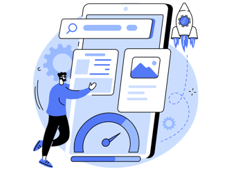 dessin optimisation de site web