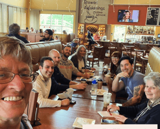 RFK Jr volunteer meetup at a coffee house in Warwick Rhode Island