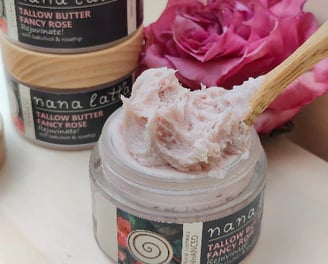 Nana Latta Skincare Tallow Butter Fancy Rose met bakuchiol