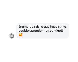 Reseña: Enamorada de lo que haces y he podido aprender hoy contigo