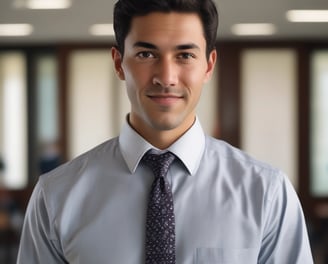 A digital profile screen viewed on a web browser, showcasing a user's account on a platform. The profile includes a photo of a person, details about their job as a Software Engineer, and professional achievements. There is also a description of their developer skills and project experiences. The GitHub interface shows navigation tabs along the top and profile details in the main content area.