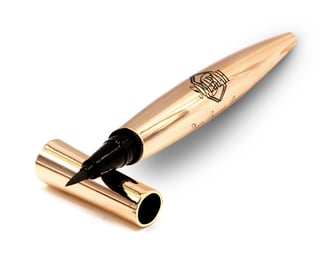 Close-up of a sleek black ink pen