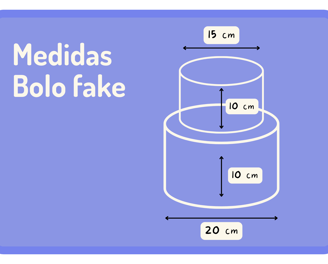 medidas bolo fake florianópolis