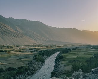 Sunset from the Khakha Fortress