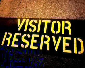 visitor and reserved striping