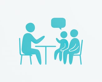 a man and a woman sitting at a table