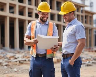 A residential street lined with brick houses stretches into the distance under a partly cloudy sky. A large tree without leaves stands tall on the right side, casting long shadows on the wet pavement. For sale signs are visible in front of the houses, indicating real estate activity. The sunlight filters through the branches, creating a serene atmosphere.