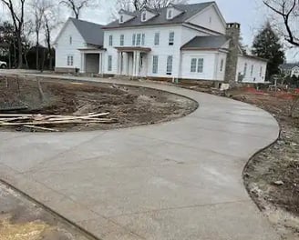 a driveway with a driveway and driveway with a driveway