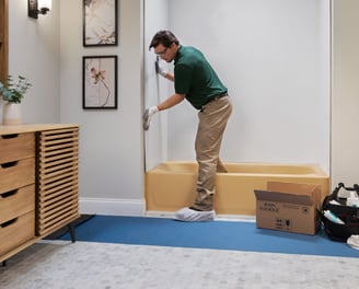 Revêtement de mur ou recouvrement de mur en acrylique modèle Torino blanc