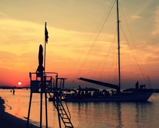 Tramonto in barca, emozioni in barca con Thomas Cattolica